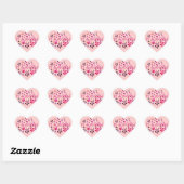 Het is een meisje hart sticker (Vel)