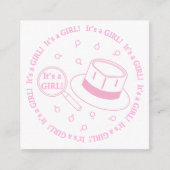 Het is een meisje! informatiekaartje (Voorkant)