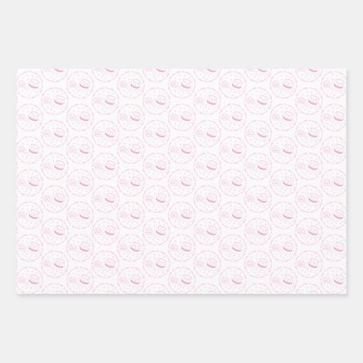 Het is een meisje! inpakpapier vel (Voorkant 2)