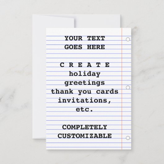 Het is een meisje. kaart (Achterkant)