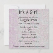 Het is een meisje kaart (Achterkant)