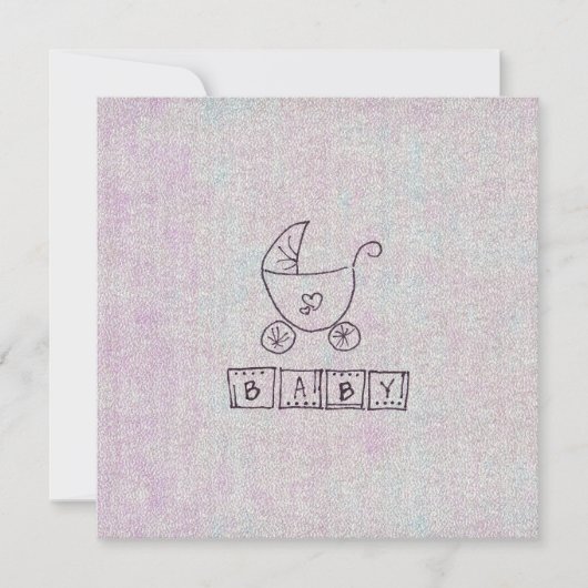 Het is een meisje kaart (Voorkant)