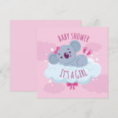 Het is een meisje kaart (Voorkant / Achterkant)