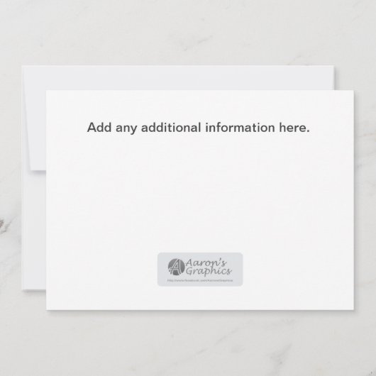 Het is een meisje kaart (Achterkant)