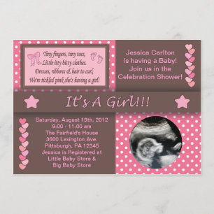 Het is een meisje kaart