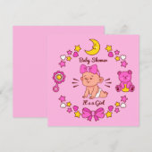 Het is een meisje kaart (Voorkant / Achterkant)