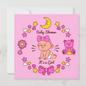 Het is een meisje kaart (Voorkant)