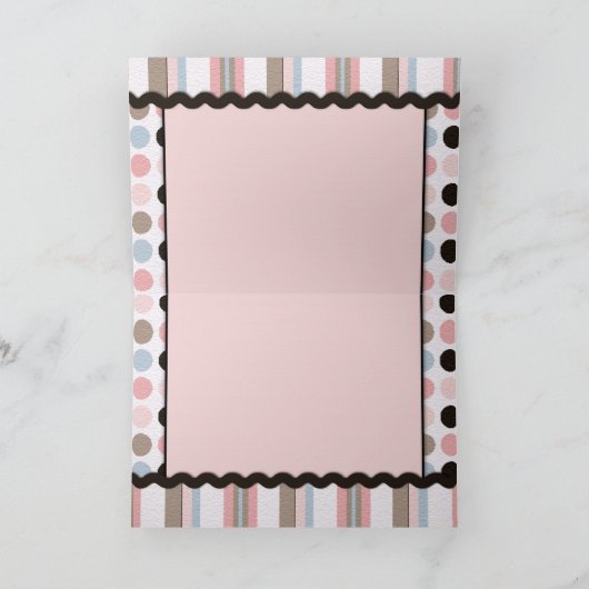 Het is een Meisje! Kaart (Binnen)