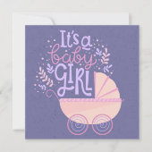 Het is een meisje kaart (Voorkant)