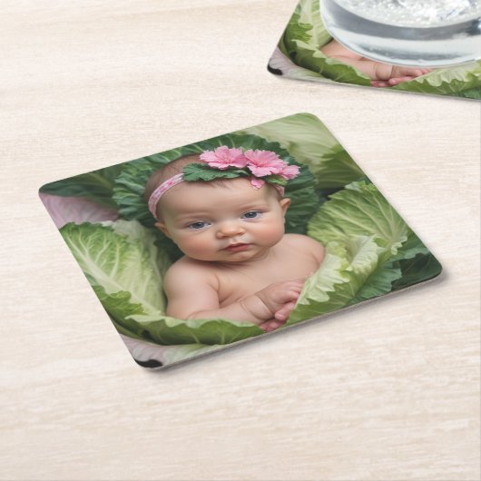 Het is een meisje kartonnen onderzetters (Schuin)