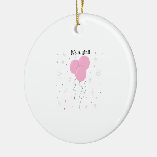 Het is een meisje keramisch ornament (Links)