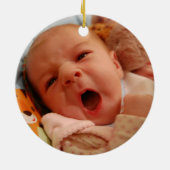 Het is een meisje! keramisch ornament (Achterkant)