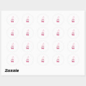 Het is een meisje kers babyshower sticker (Vel)
