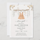 Het is een meisje kleding Boheemse kwekerij Baby s Kaart