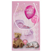 Het is een meisje! klein cadeauzakje (Achterkant)