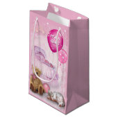 Het is een meisje! klein cadeauzakje (Voorkant Gekanteld)