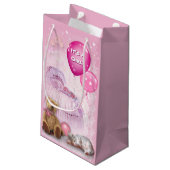 Het is een meisje! klein cadeauzakje (Achterkant Gekanteld)