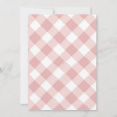 Het is een meisje konijn babyshower roze bloemen kaart (Achterkant)