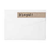 Het is een meisje Kraft stijl trendy script (Achterkant)