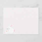 Het is een meisje. Kute moeder en baby bunny Brief Aankondigingskaart (Achterkant)