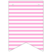 Het is een meisje. | Kute Pink Bunny Kids Birthday Vlaggetjes (Tweede vlag)