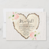 Het is een meisje landelijke bloemige valentijnsha kaart (Voorkant)