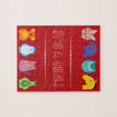 Het is een meisje! legpuzzel (Horizontaal)