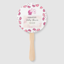 Het is een meisje Leuke illustratie Roze Baby show