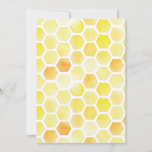 Het is een meisje Little Honey Bee Baby Shower   Kaart (Achterkant)