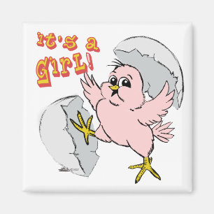 Het is een meisje! magneet