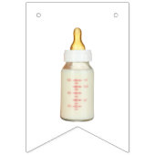 Het is een meisje! Mandala in diepe roze Bunting Vlaggetjes (Eerste vlag)