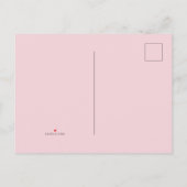 Het is een meisje met 3D Pink Star Custom Aankondigingskaart (Achterkant)