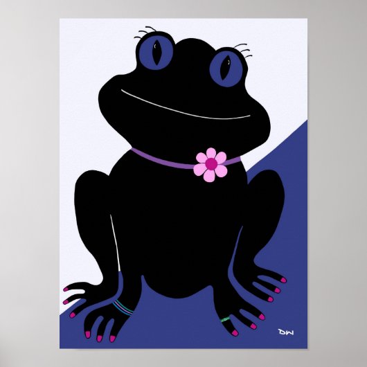 Het is een meisje met een kikkervis poster (Voorkant)