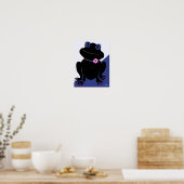 Het is een meisje met een kikkervis poster (Keuken)