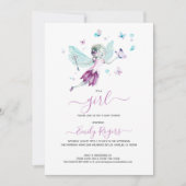 Het is een meisje... met vlinders. save the date (Voorkant)