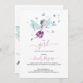 Het is een meisje... met vlinders. save the date (Voorkant / Achterkant)