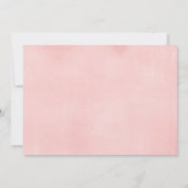 Het is een meisje modern groen goud roze baby show kaart (Achterkant)