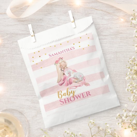 Het is een meisje mooi Ballerina Baby shower Bedankzakje (Geknipt)