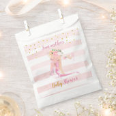 Het is een meisje mooi Ballerina Baby shower Bedankzakje (Geknipt)
