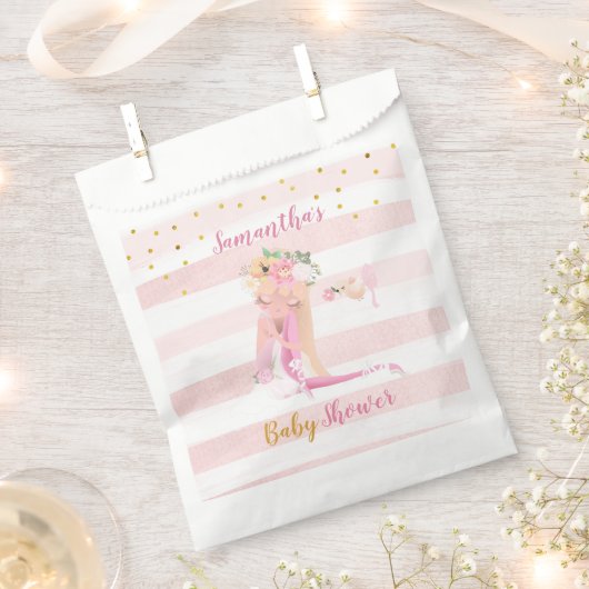 Het is een meisje mooi Ballerina Baby shower Bedankzakje (Geknipt)