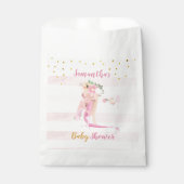 Het is een meisje mooi Ballerina Baby shower Bedankzakje (Voorkant)