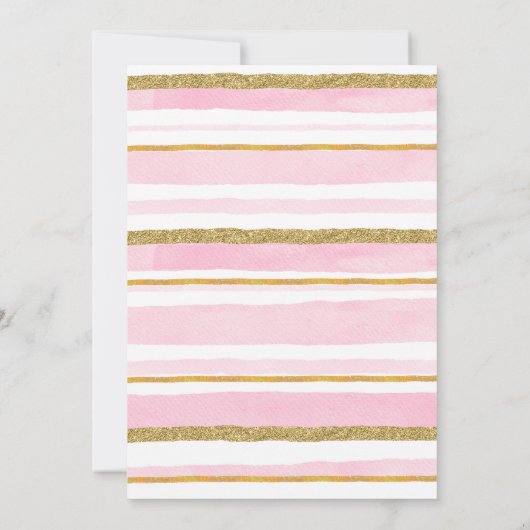 Het is een meisje mooi Ballerina Baby shower Kaart (Achterkant)