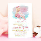 Het is een meisje mooi Ballerina Baby shower Kaart
