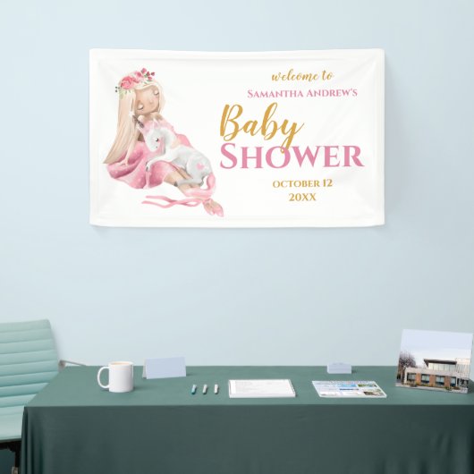 Het is een meisje mooi Ballerina Baby shower Spandoek (Beurs)