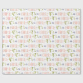 Het is een meisje nieuw babypakpapier cadeaupapier (Vlak)