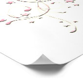 Het is een meisje Nieuwe Baby Geboorte Stats Aanko Poster (Hoek)