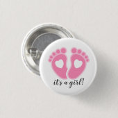 Het is een meisje! Nieuwe vader Button (Voorkant /achterkant)