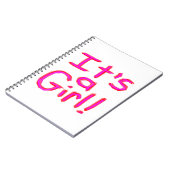 Het is een meisje! notitieboek (Linkerzijde)