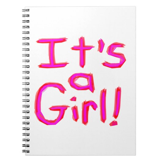 Het is een meisje! notitieboek (Voorkant)