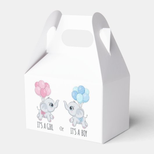 Het is een meisje of het is een JA Geslacht... die Bedankdoosjes (Voorkant Zijde)